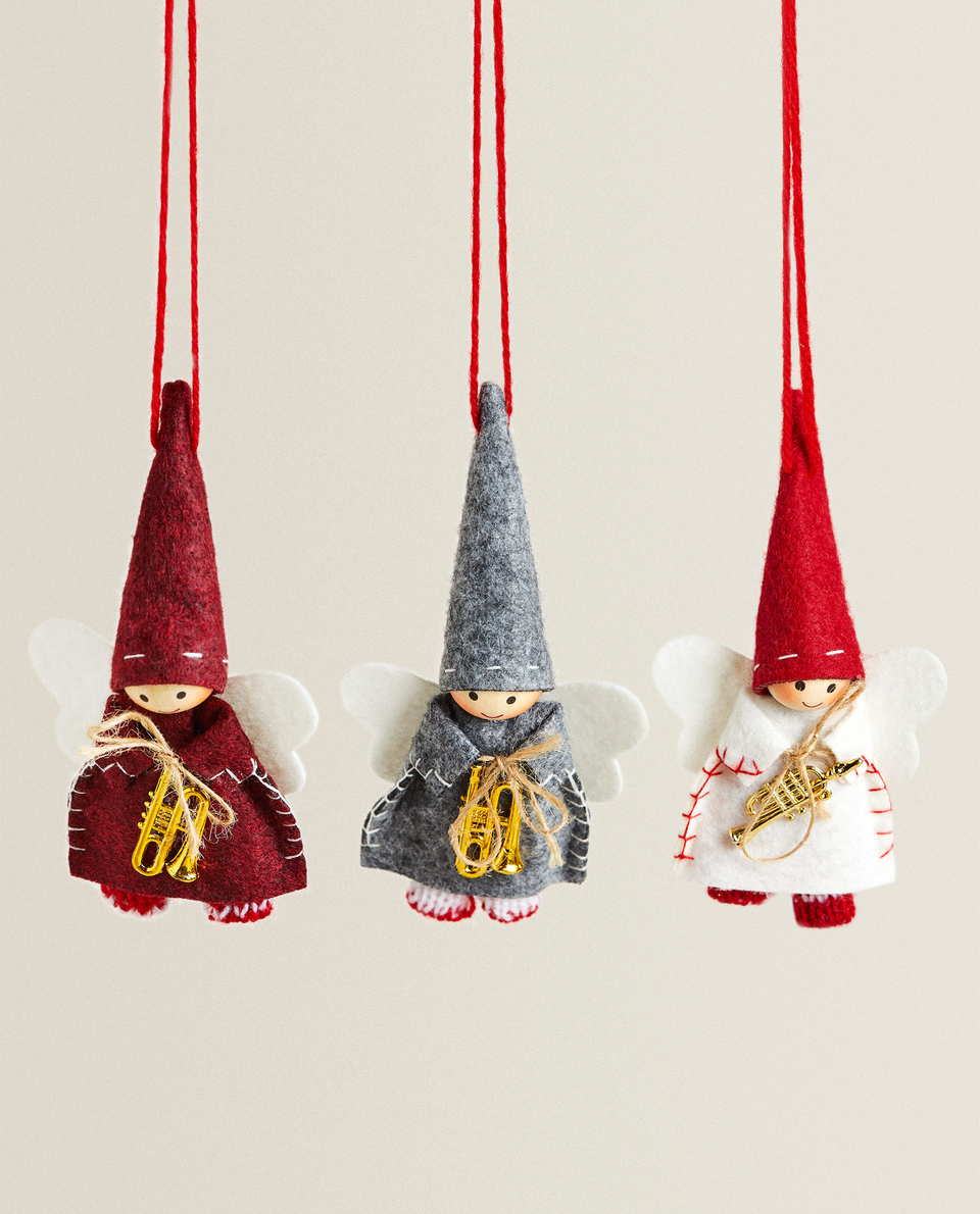 ANGEL CHRISTMAS DECORATIONS (PACK OF 3)