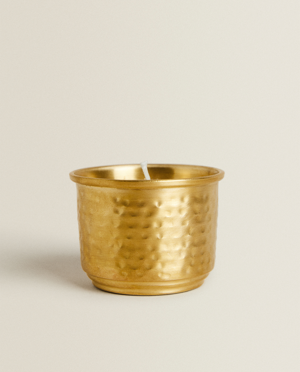 GOLD METAL CANDLE