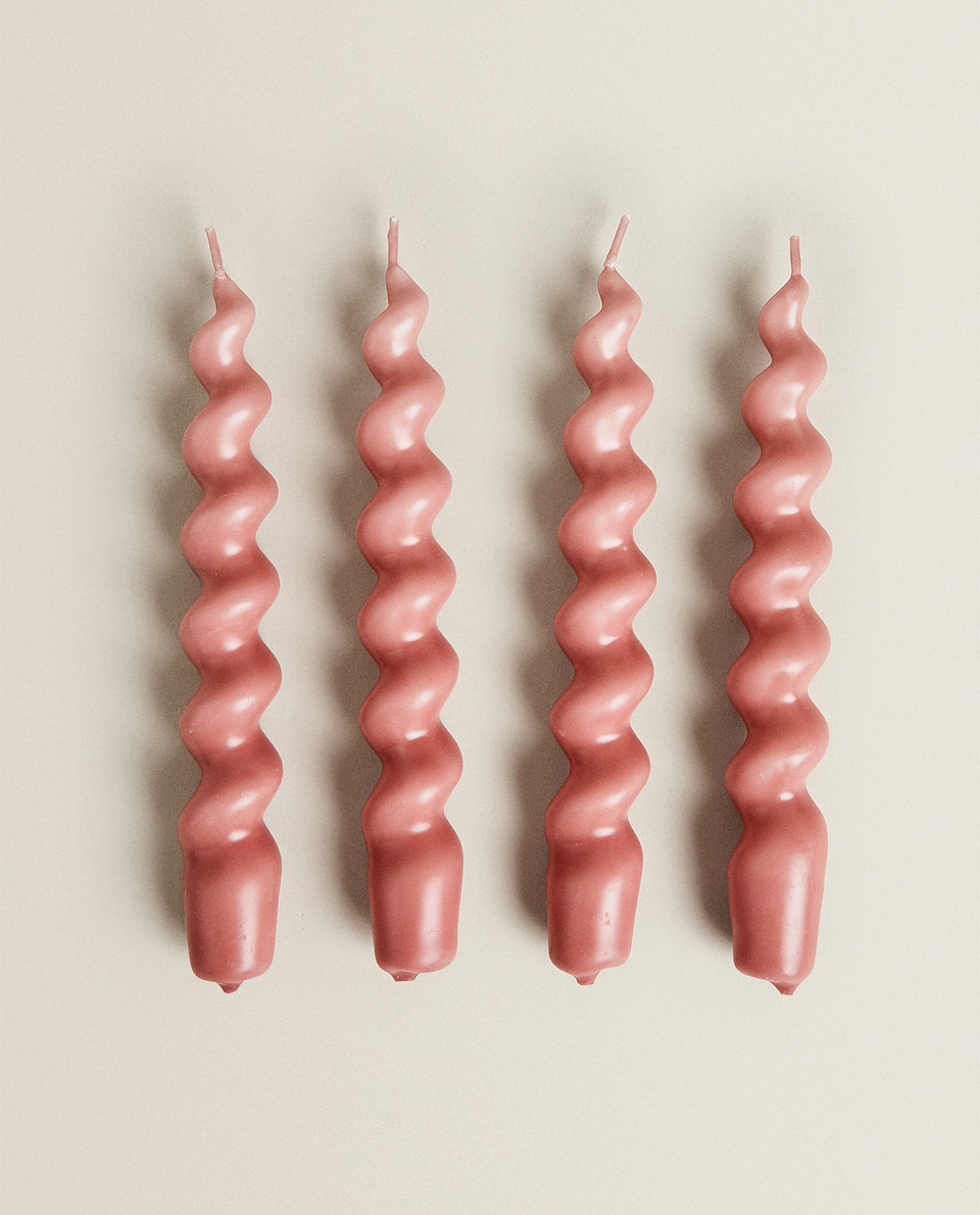 SPIRAL CANDLE (PACK OF 4)