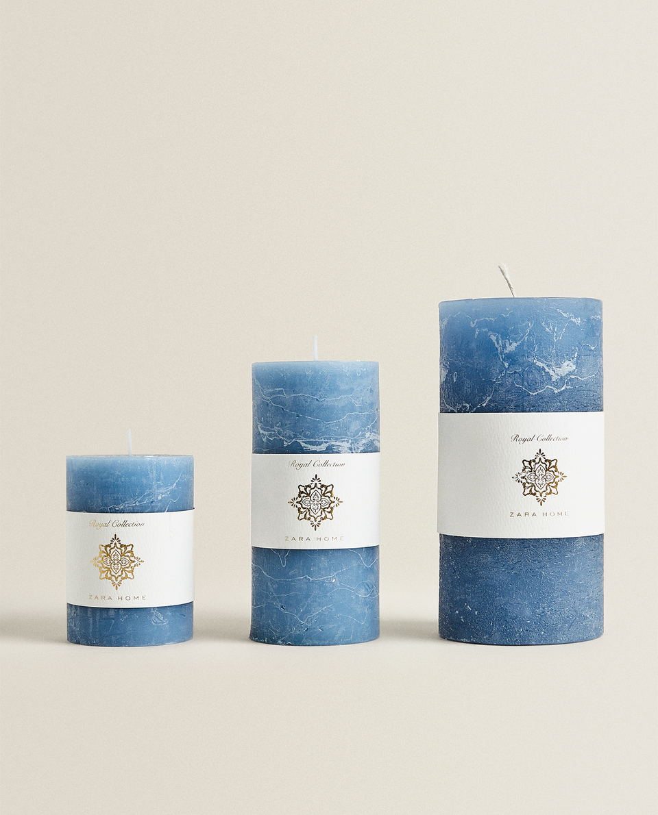 MARBLE-EFFECT CANDLE