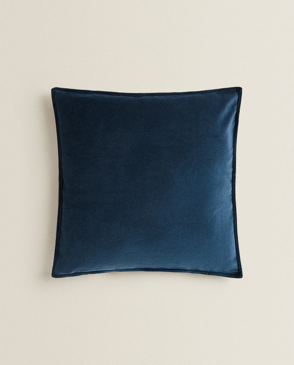 zara white feather cushion