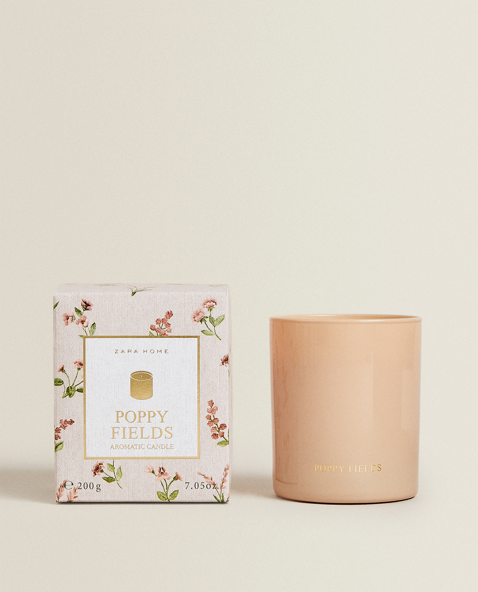 (200 G) POPPY FIELDS SCENTED CANDLE
