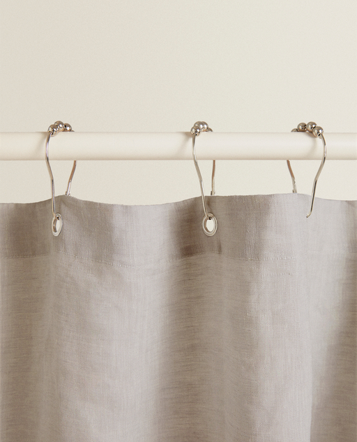 Gray Linen Shower Curtain Curtains Bathroom Zara Home United States Of America Gray Linen Shower Curtain, Linen Shower Curtain