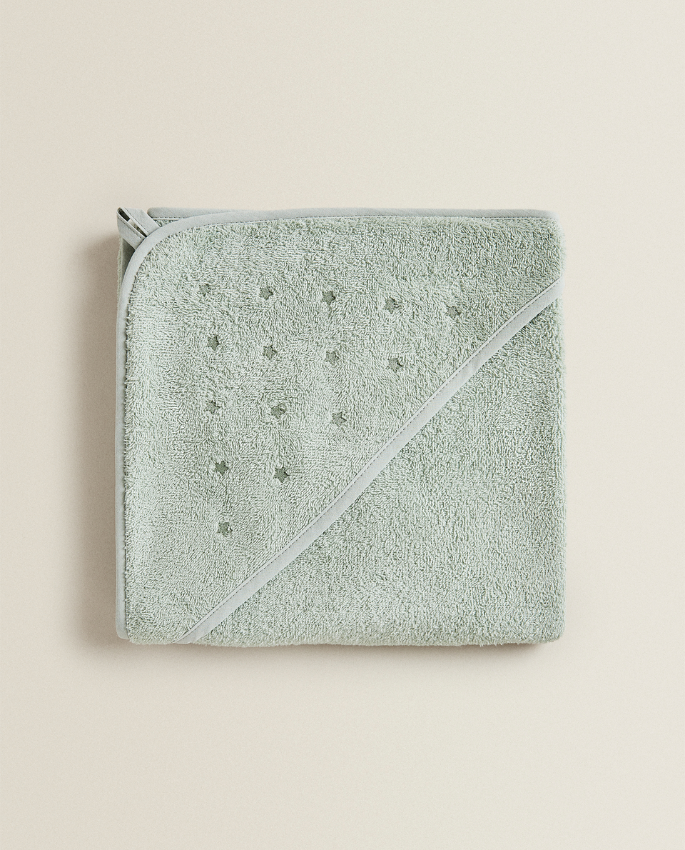 Toalla Capa Bebe Bordado Estrellas Novedades Ninos Zara Home United States Of America