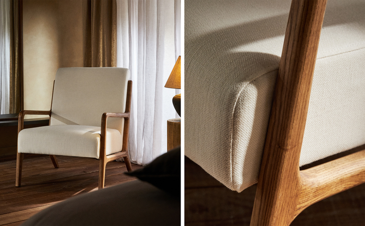 zara home armchair
