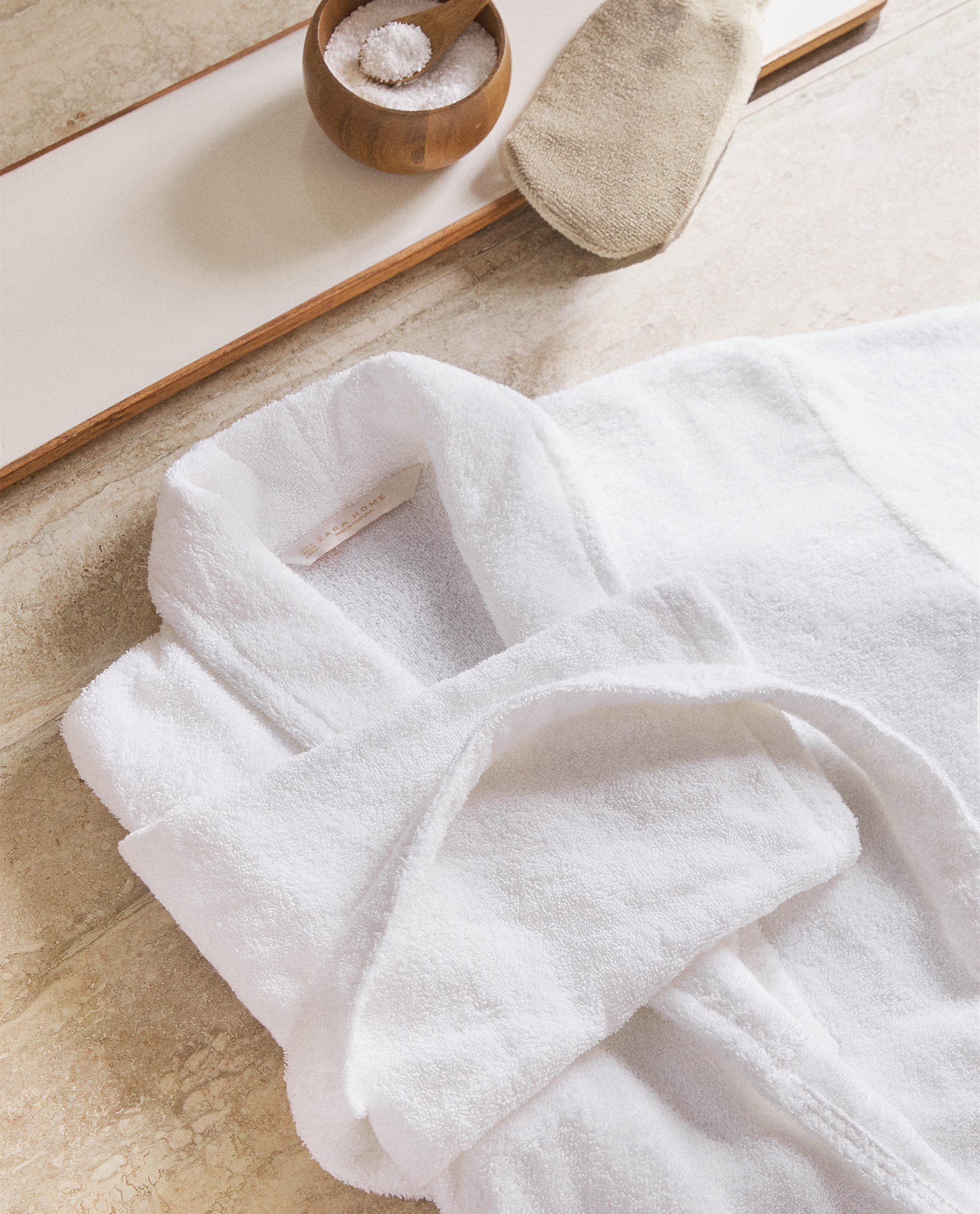 zara home bathrobe