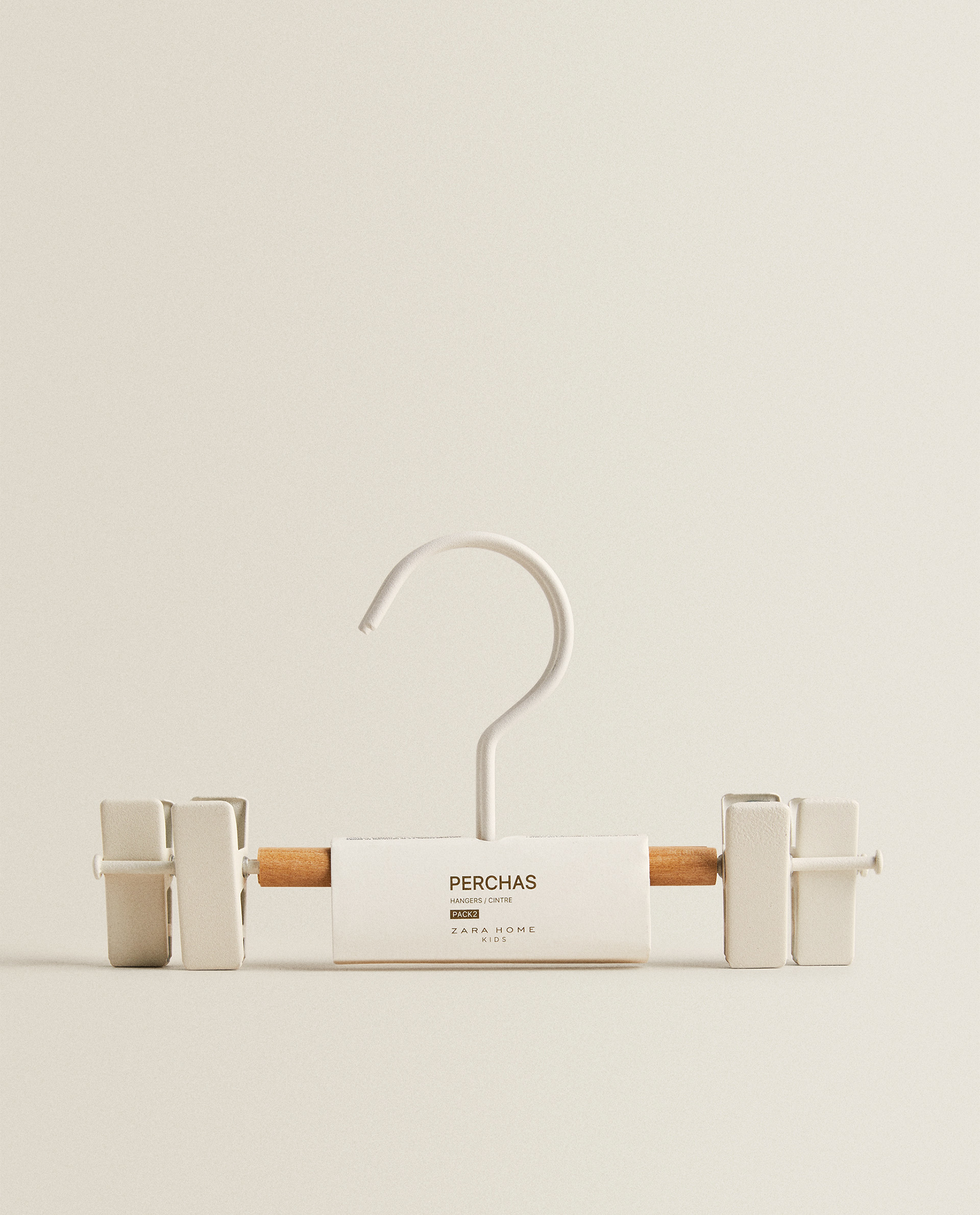 Percha Pinzas Metal Madera Set De 2 Perchas Y Organizadores Ropa Calzado Ninos Zara Home Mexico