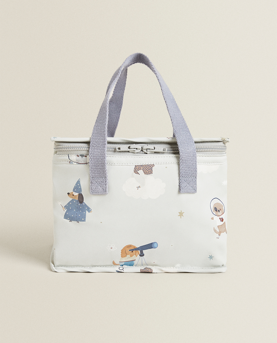 LAMINATED COOL BAG WITH MAGICIAN DOGS