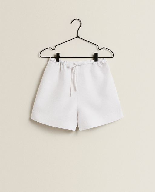 SHORT MET VIERKANTMOTIEF - | Zara Home België / Belgique
