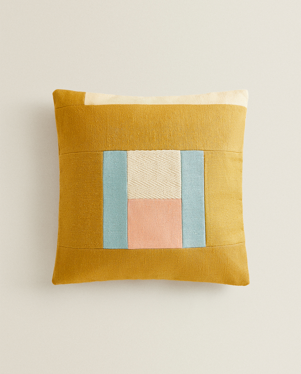 PATCHWORK CUSHION COVER