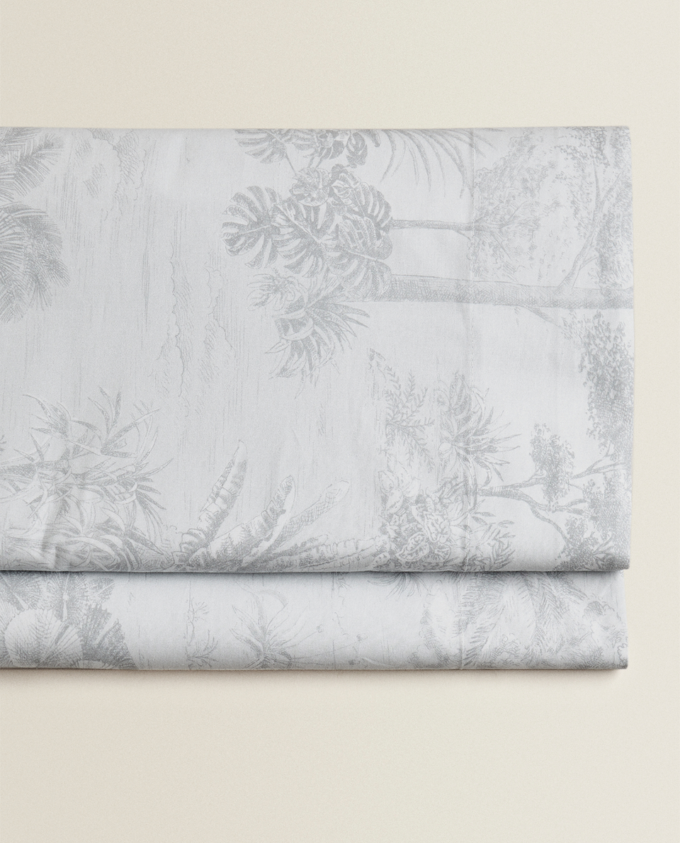 トワル・ド・ジュイ プリント フラットシーツ