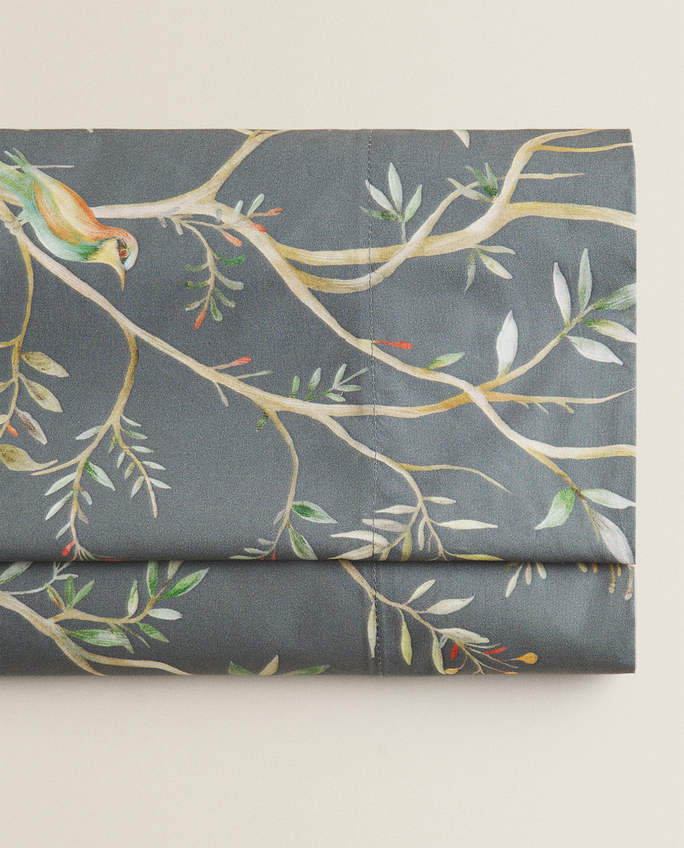 BIRDS AND BRANCHES FLAT SHEET
