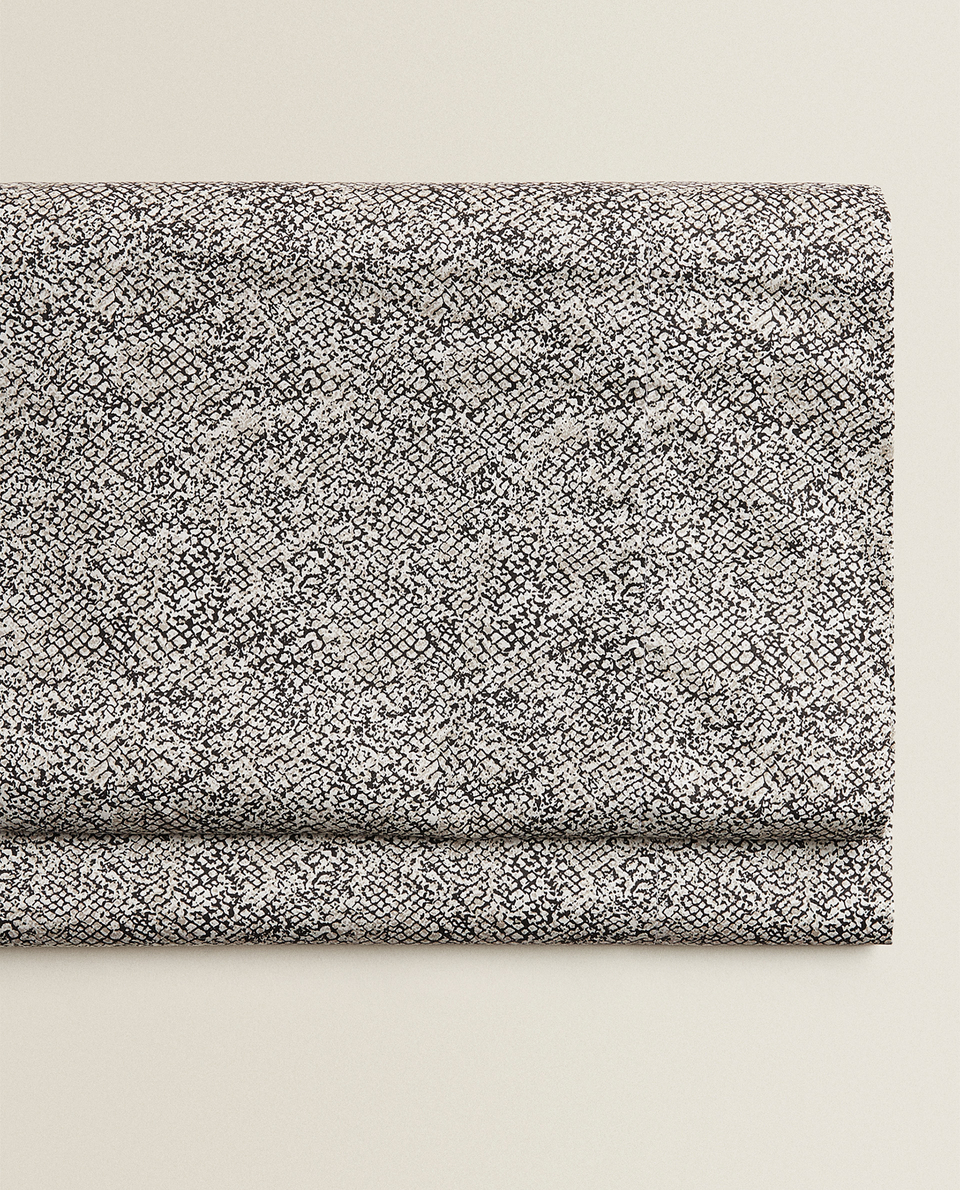 スネークプリント フラットシーツ