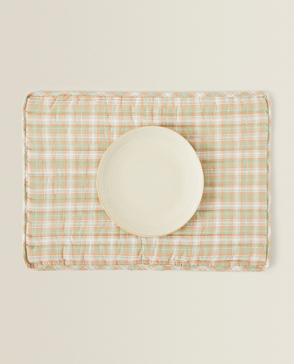 CHECK QUILTED PLACEMAT