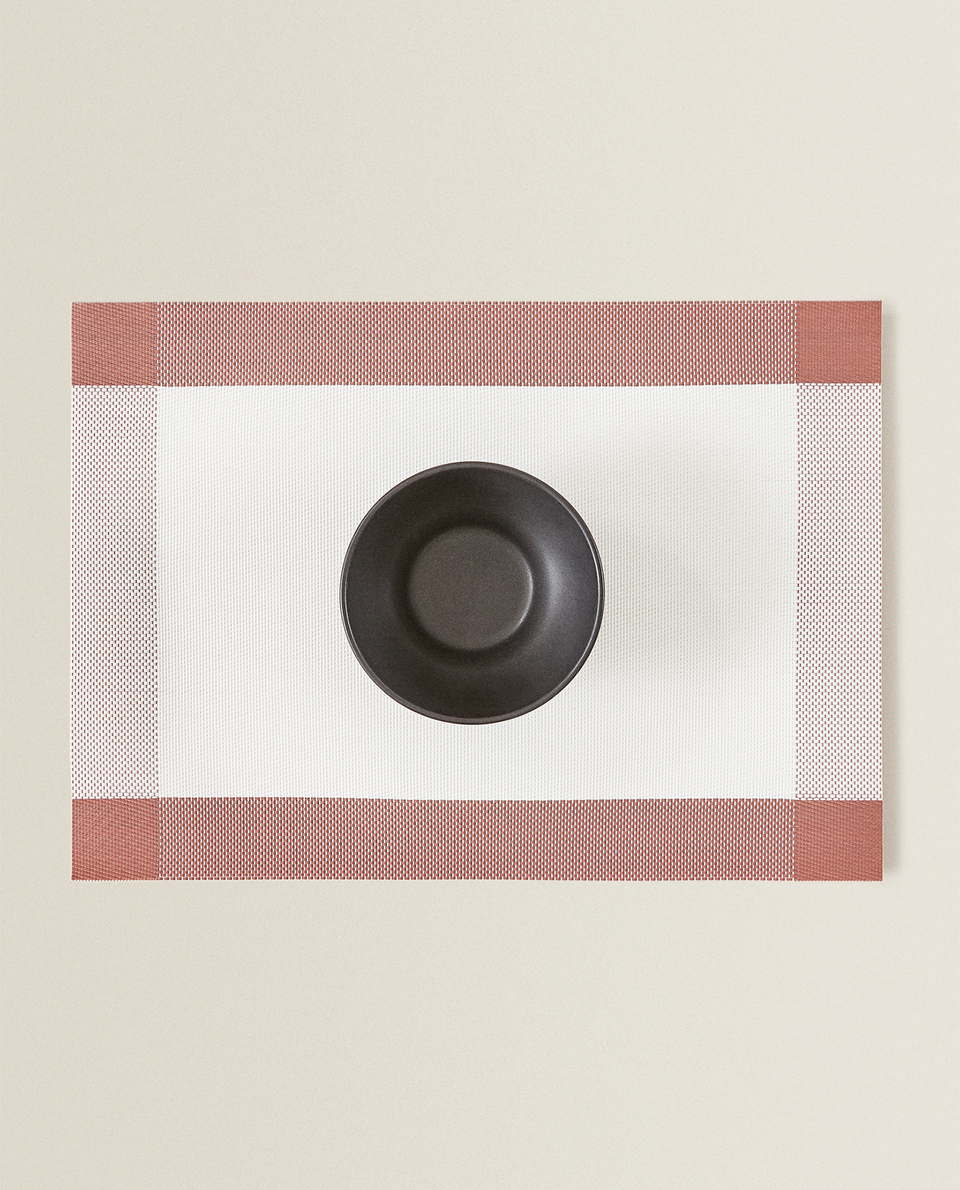 PLACEMAT MET CONTRAST RAND (2-PACK)
