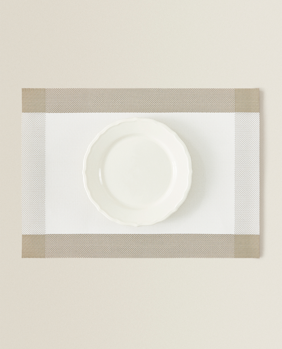 PLACEMAT WITH CONTRAST EDGES (SET OF 2)