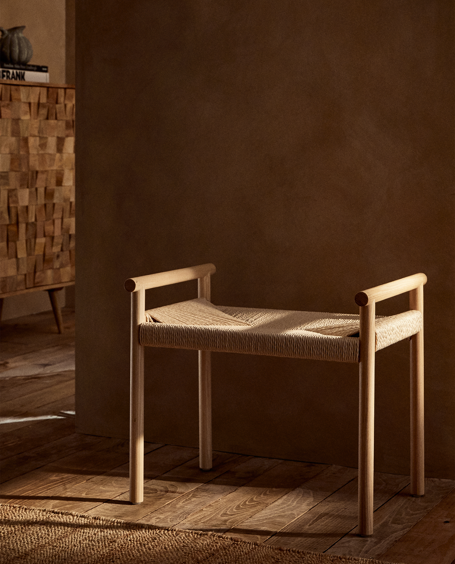 Woven Bench Furniture Living Room Zara Home Germany