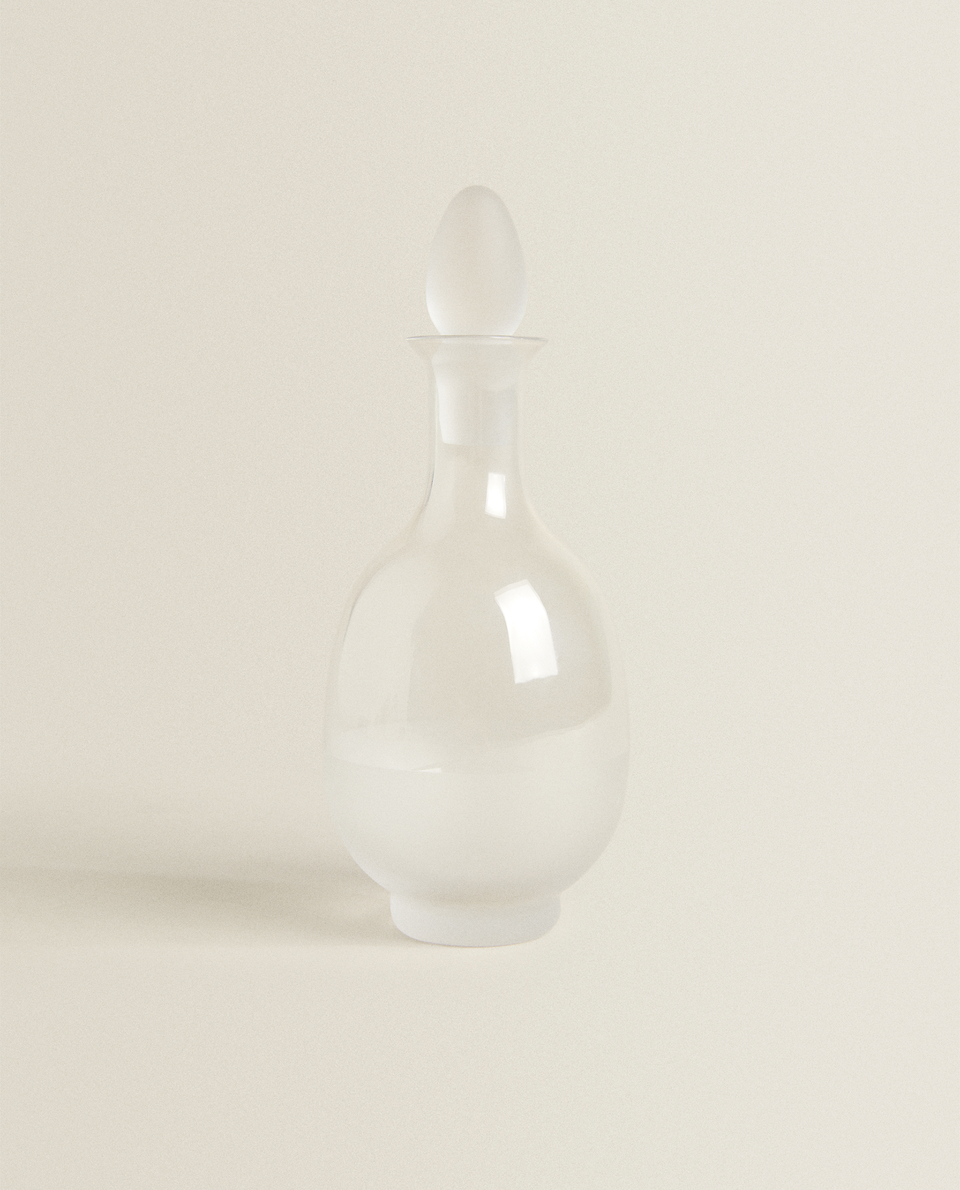 LONG GLASS JAR WITH STOPPER