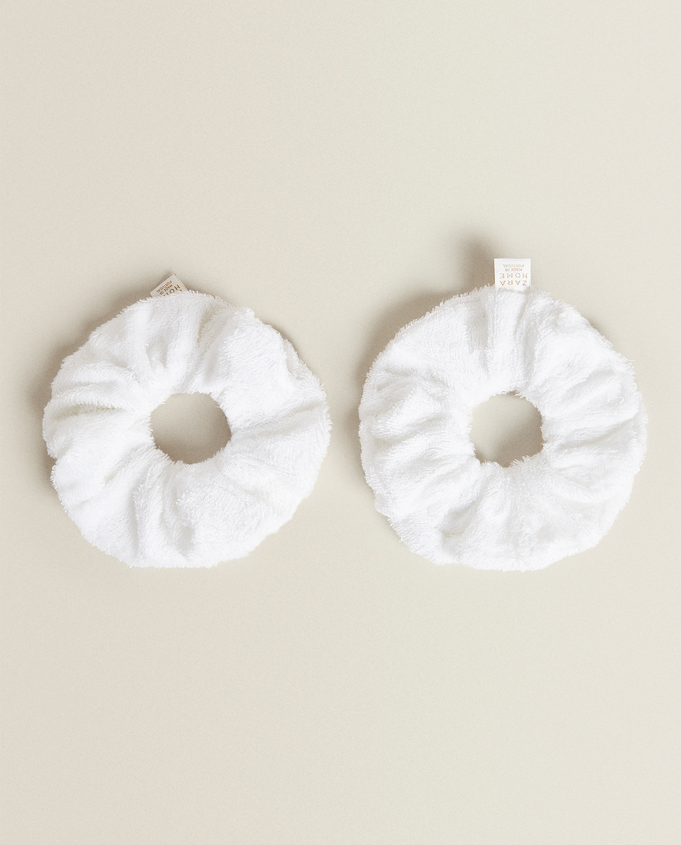 COTTON TERRY HEADBAND SCRUNCHIE (PACK OF 2)