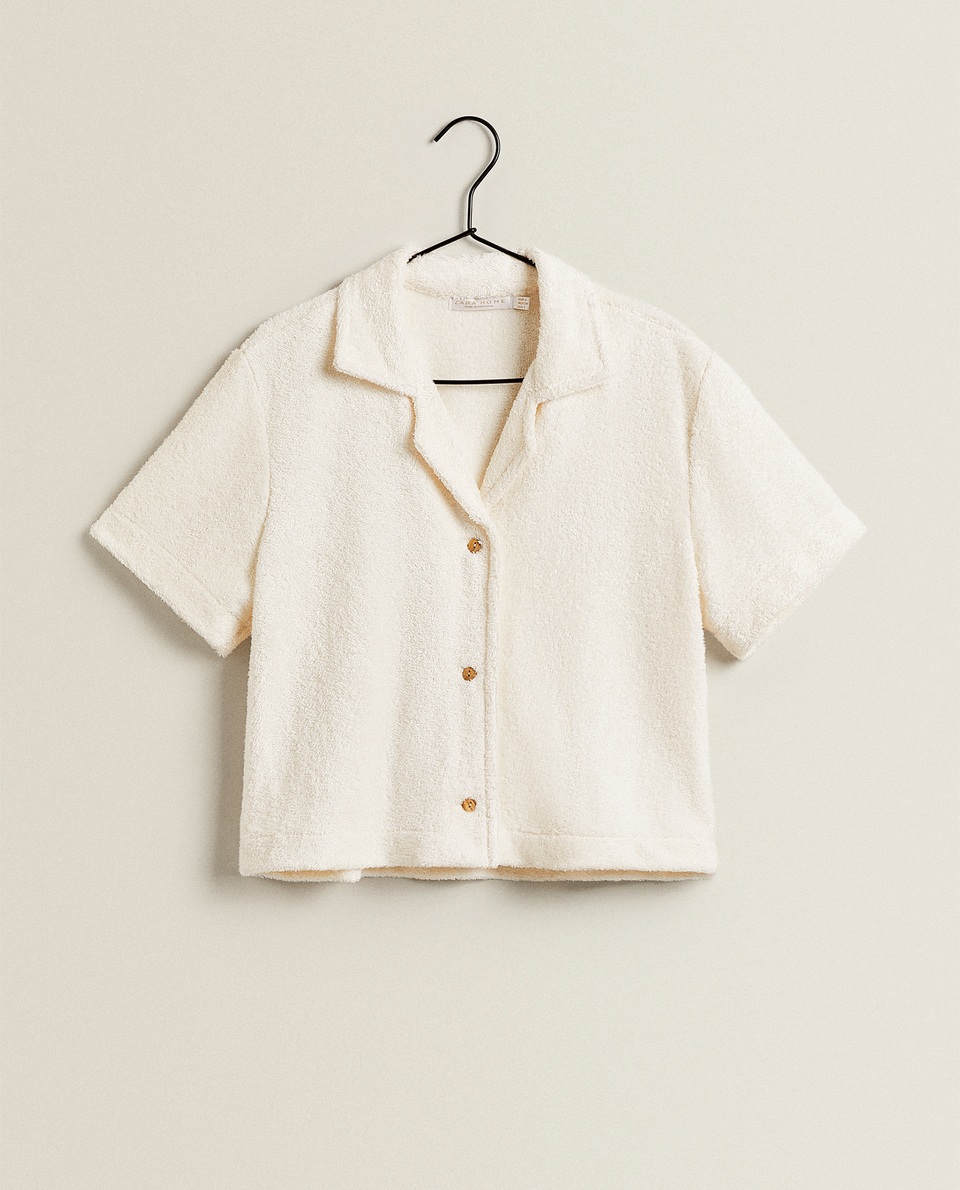 COTTON TERRY AND BAMBOO SHIRT