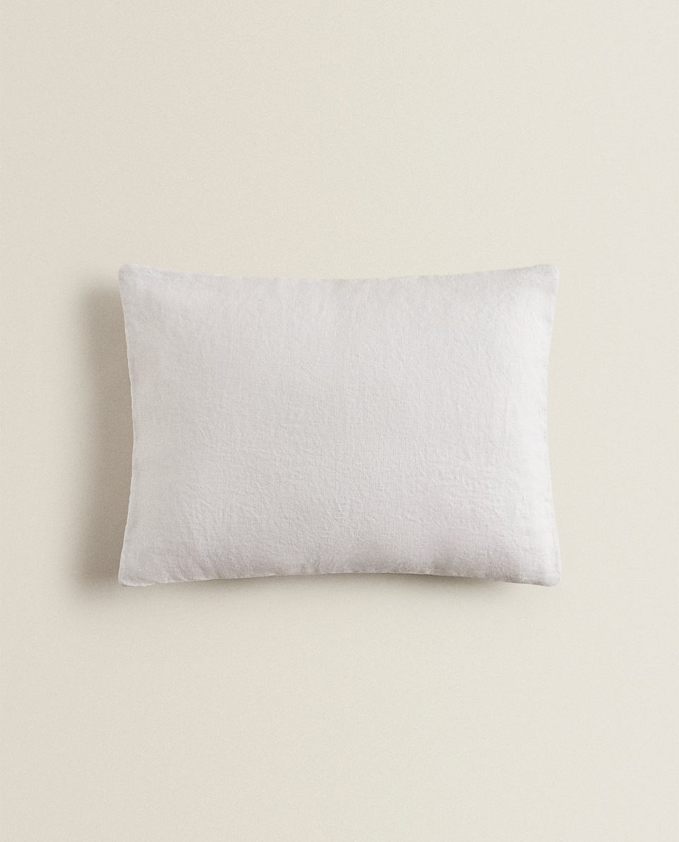 WASHED LINEN THROW PILLOW COVER