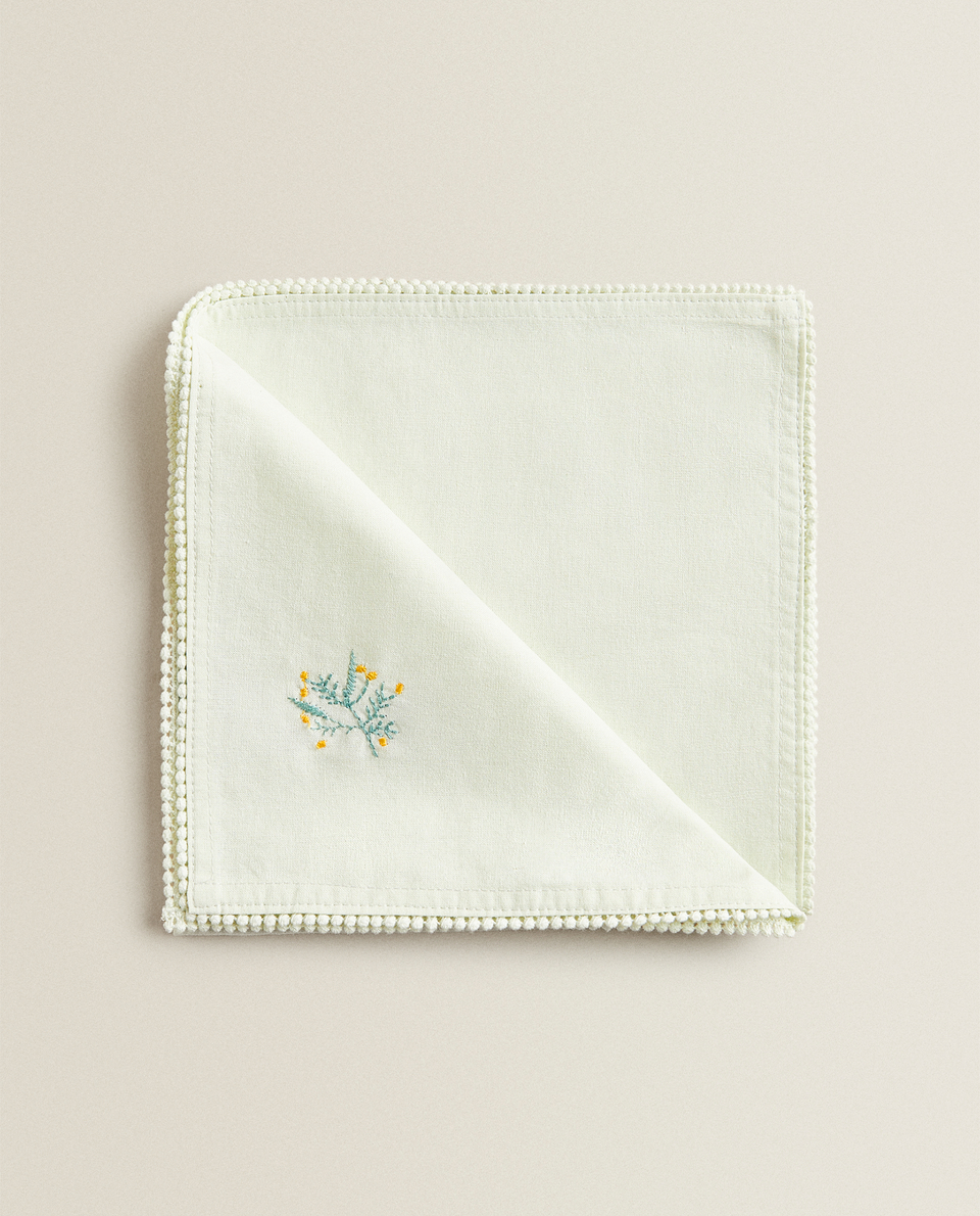 MIMOSA EMBROIDERY NAPKINS (PACK OF 2)
