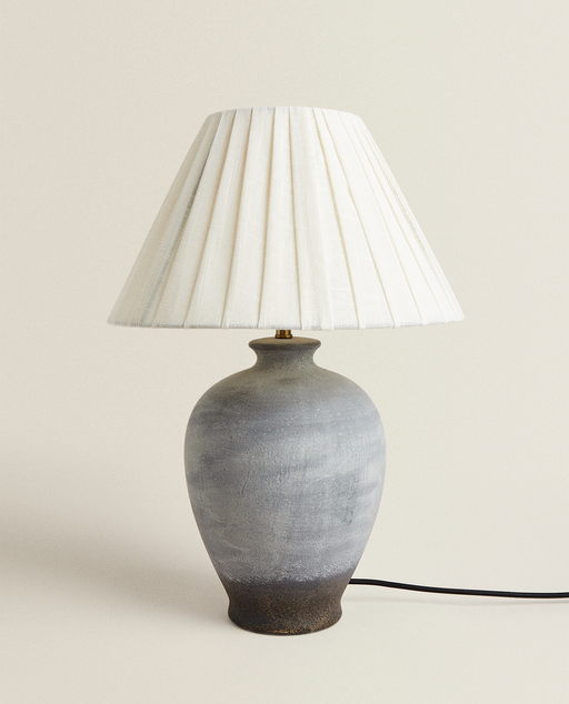 Cement Lamp Lighting Living Room Zara Home AlgΓ©rie Cement Lamp Lighting Living Room, Large Stone Table Lamps Uk