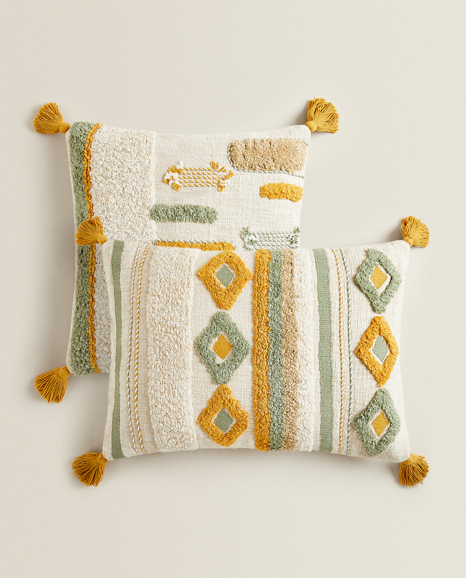 TEXTURED THROW PILLOW COVER