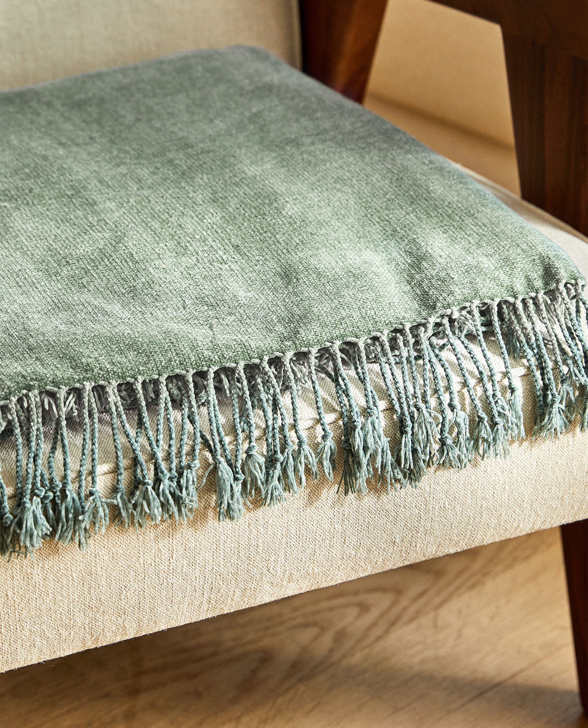 Plain Weave Chenille Blanket Zara Home Guatemala