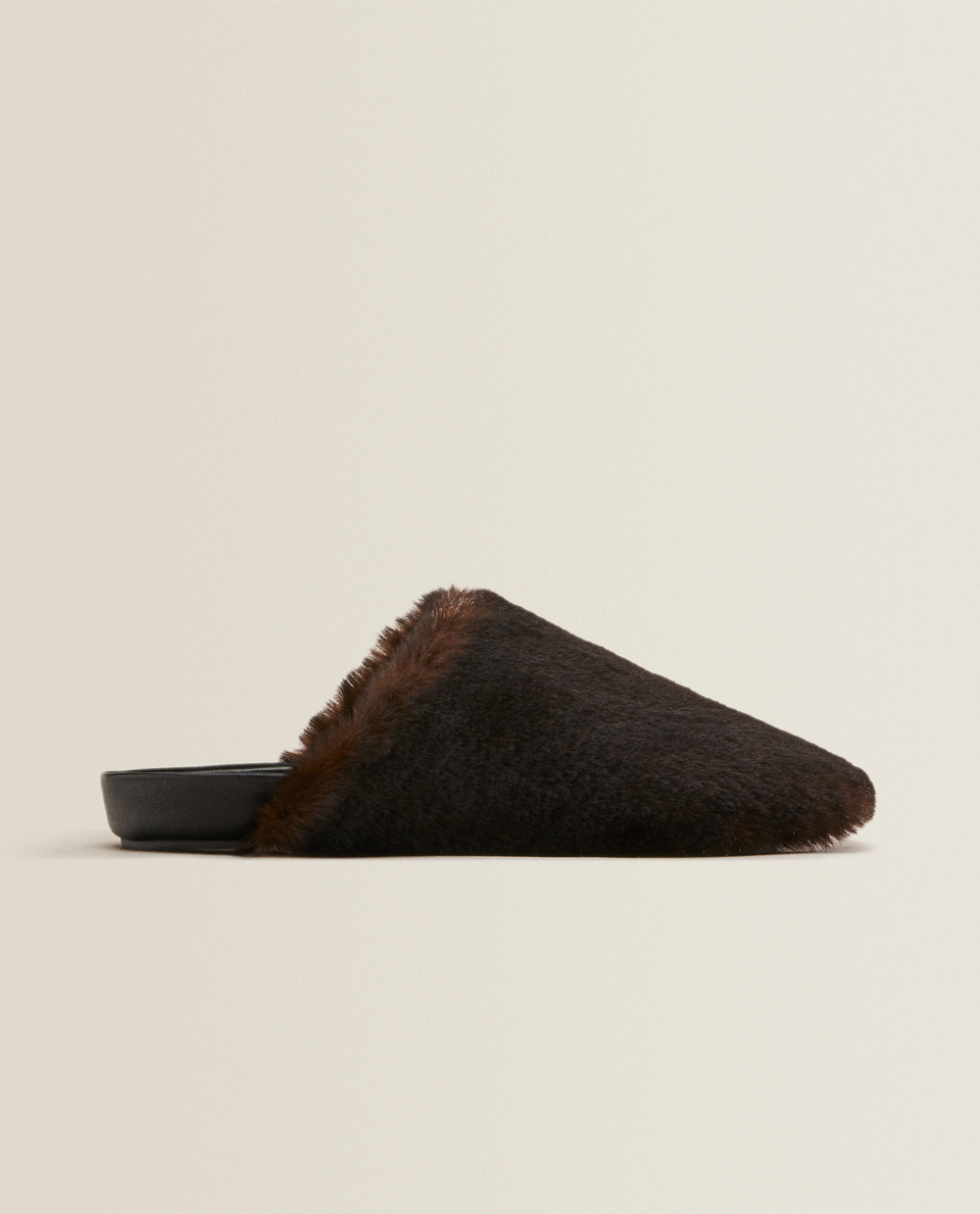 Mules fourrure zara Clearance