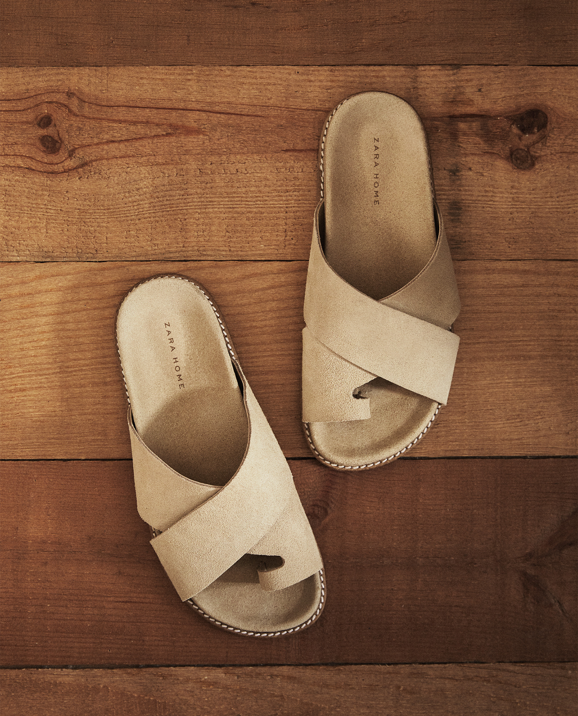 zara leather crossover sandals