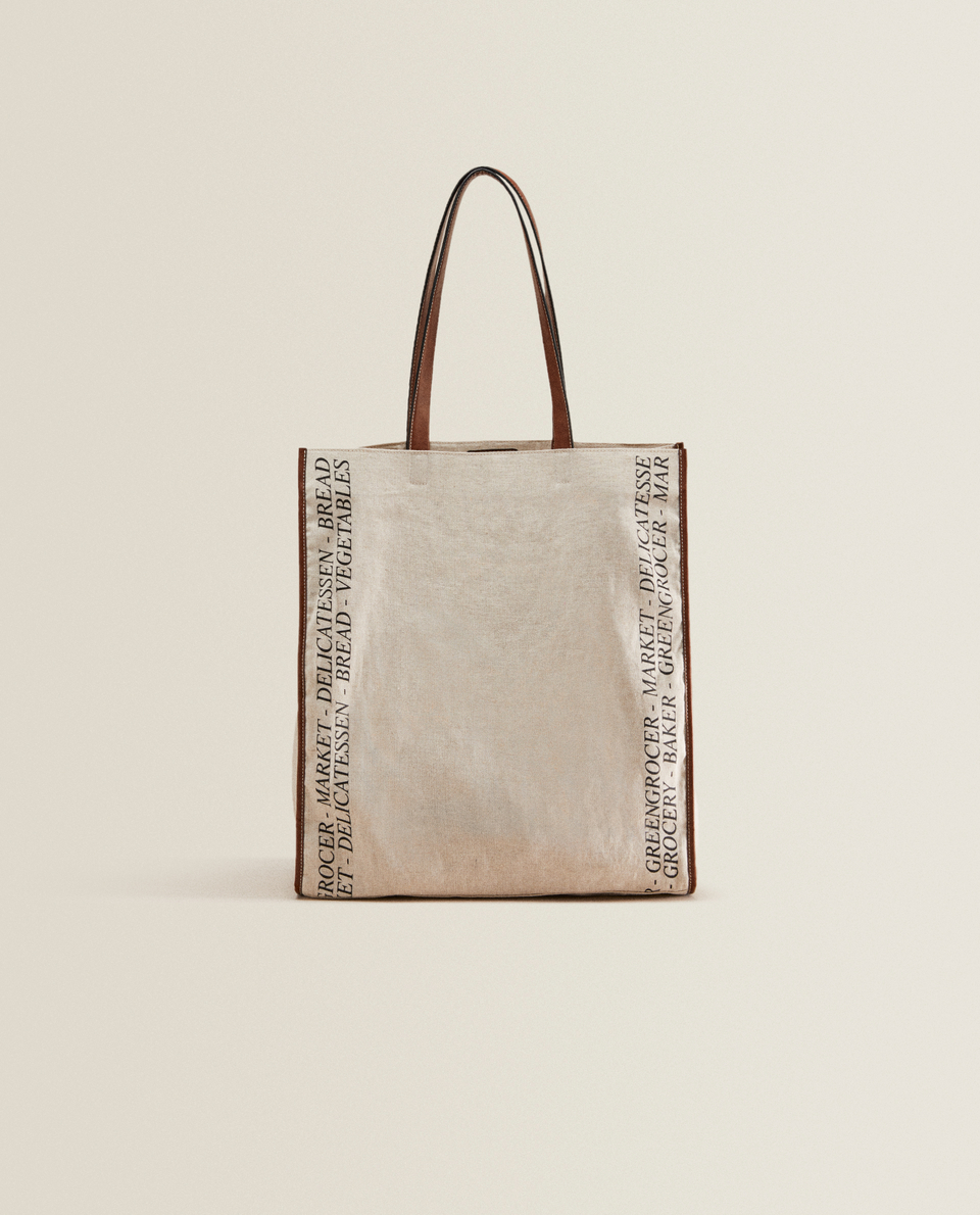zara tote bag canvas