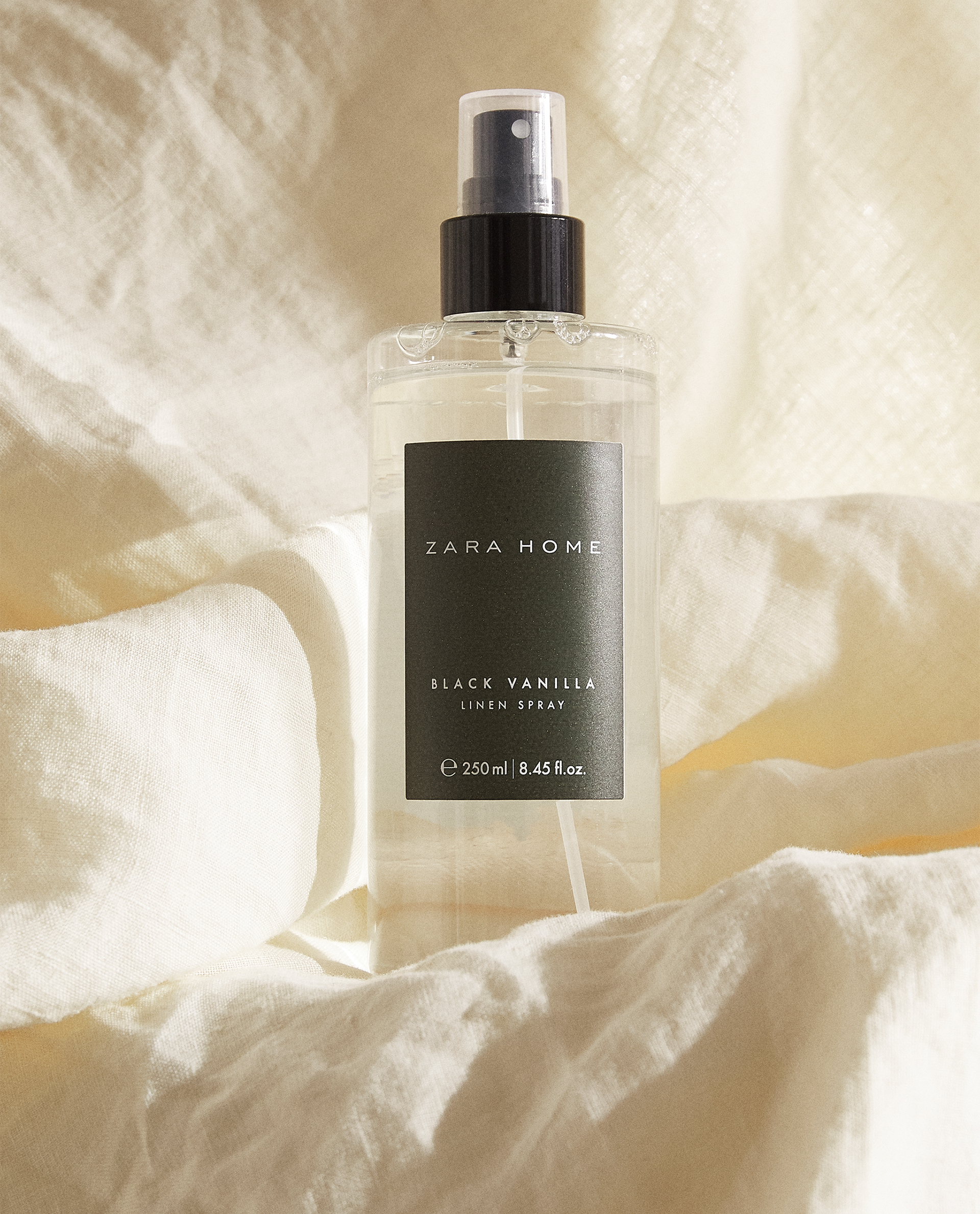 zara home black vanilla linen spray