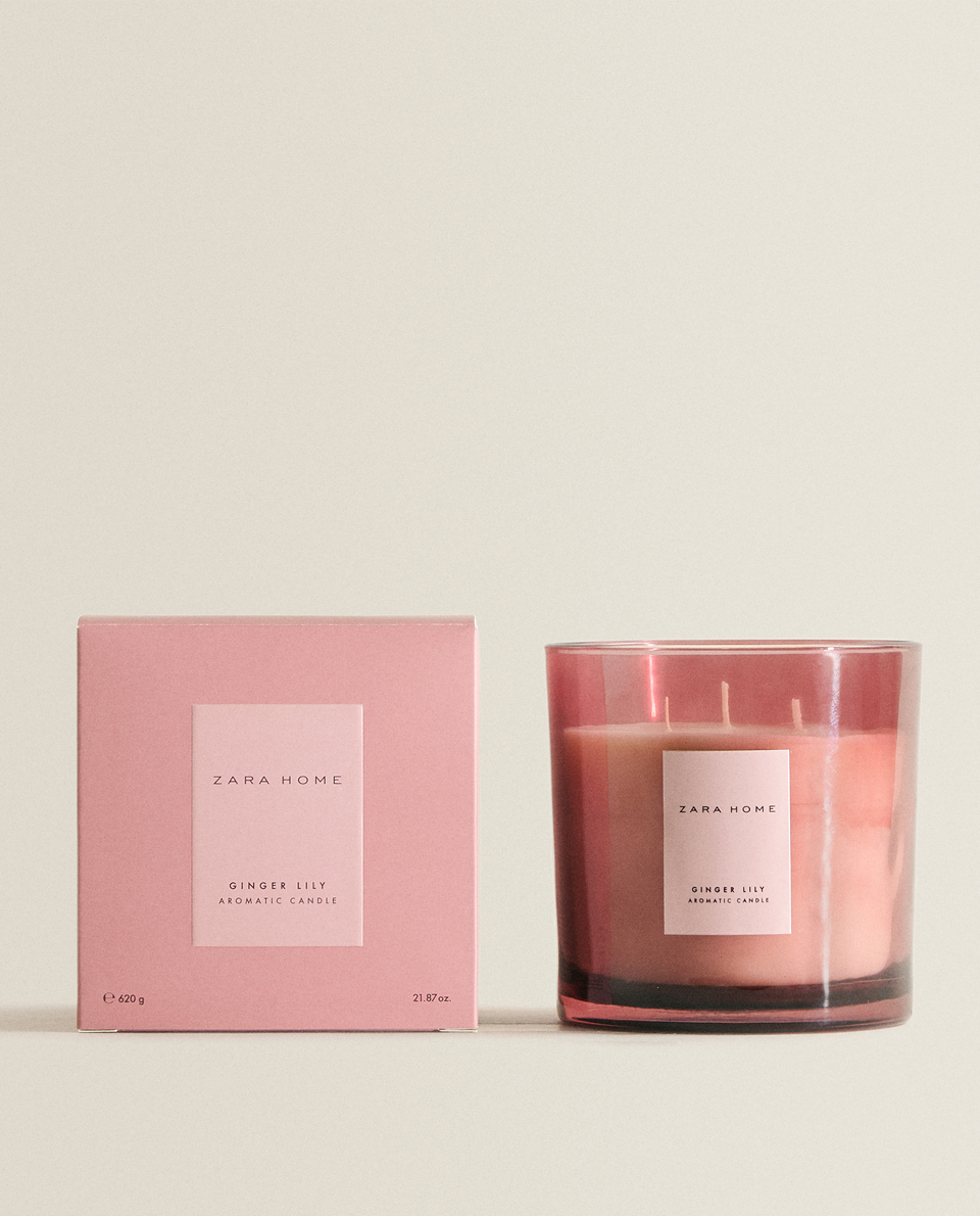 620 G) GINGER LILY SCENTED CANDLE 