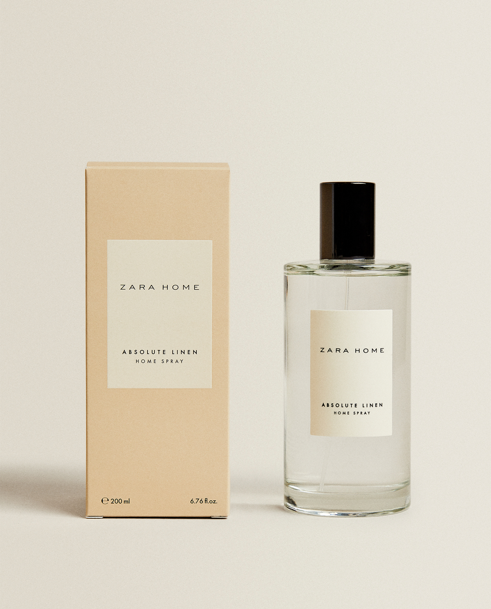 zara home black vanilla linen spray