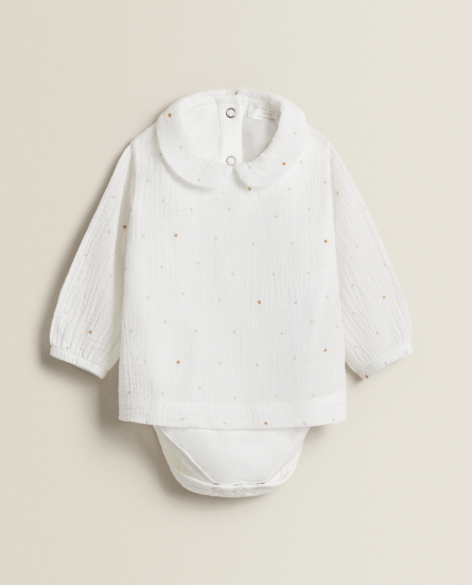 Star Muslin Bodysuit Collection Newborn Collection Kids Zara Home Austria Star Muslin Bodysuit Collection Newborn Collection Kids Zara Home Austria