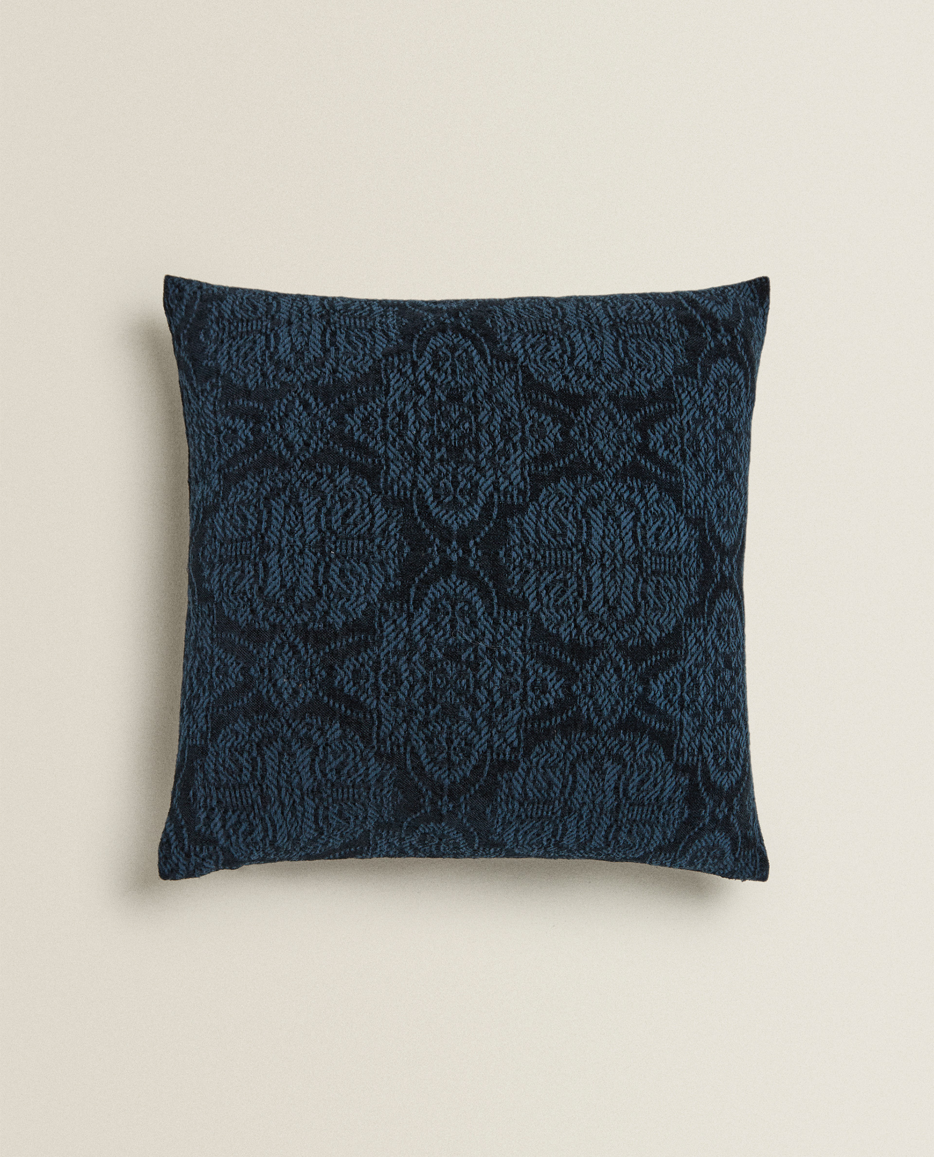 geometric print cushion