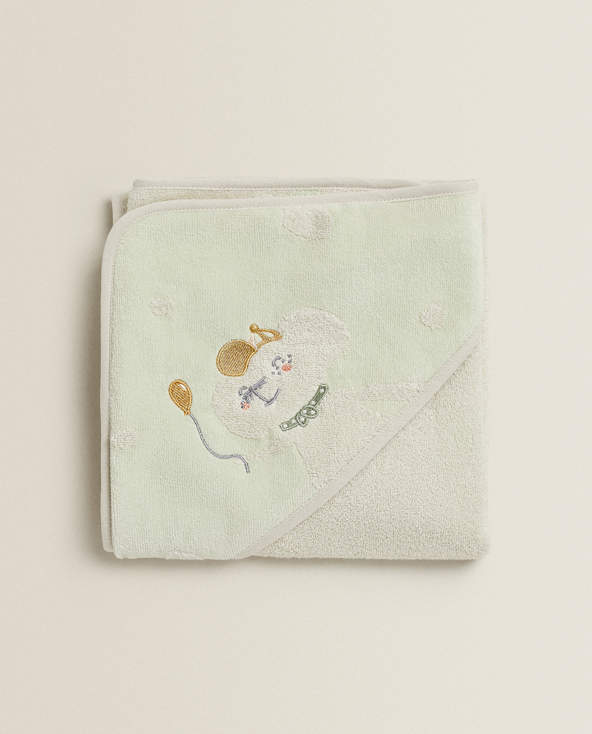 zara baby towel