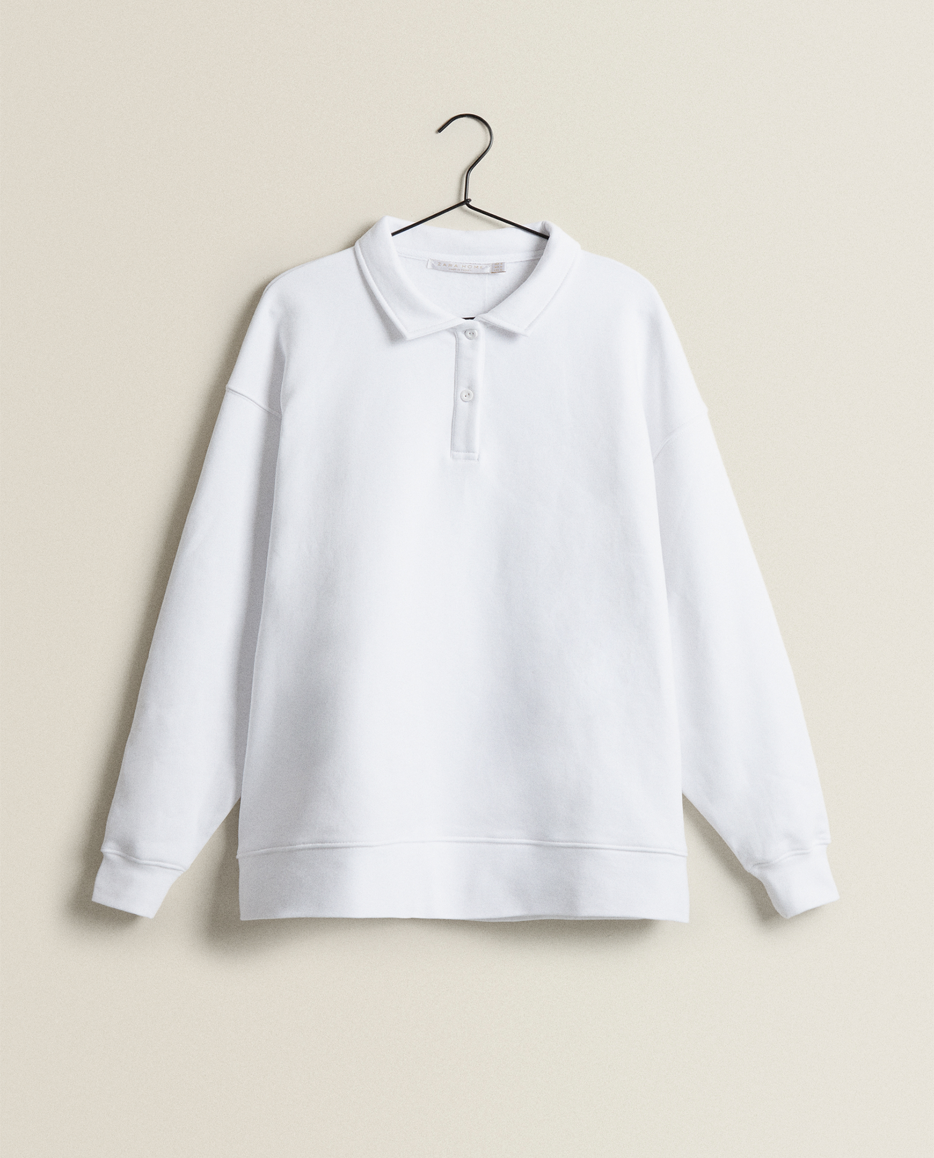 polo style sweatshirt