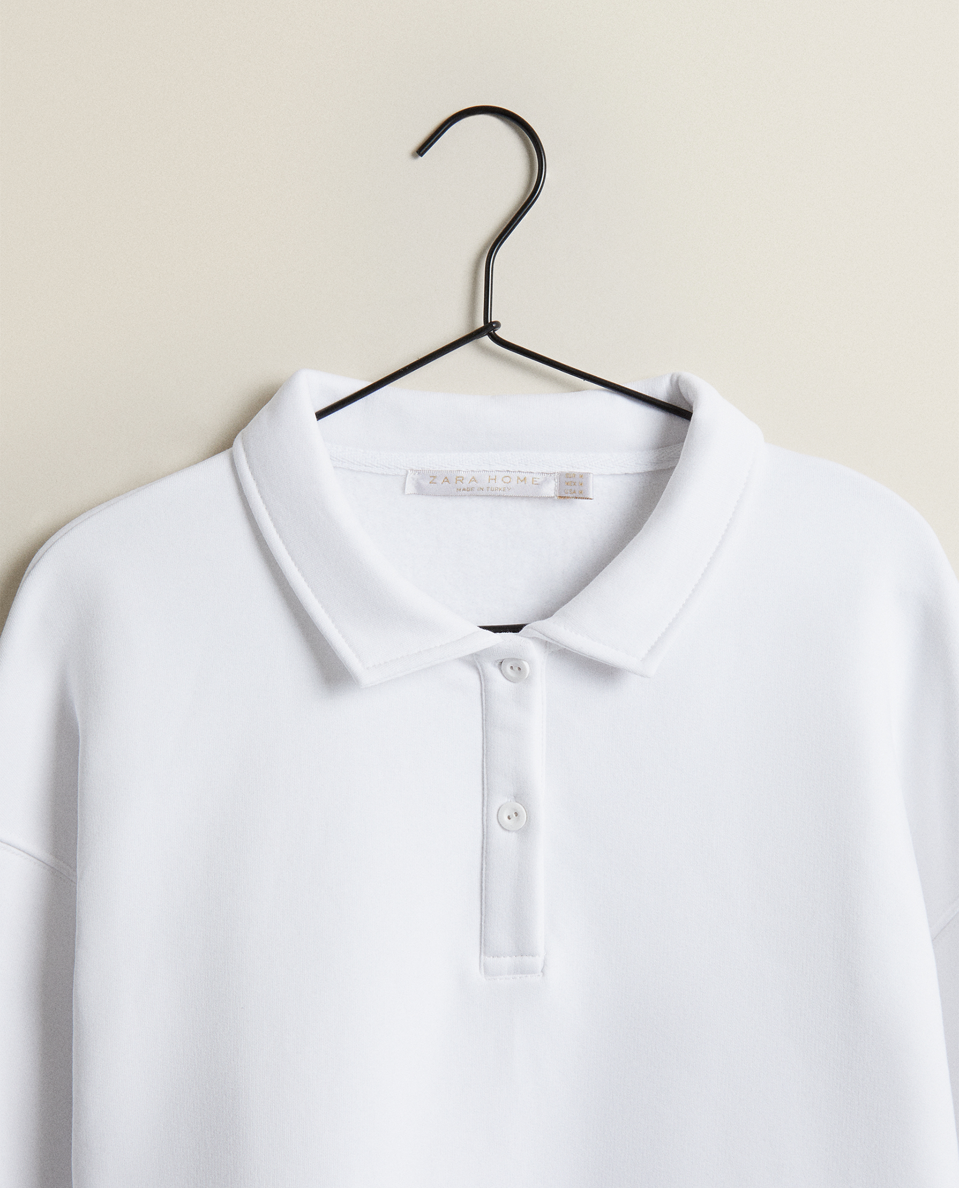 polo style sweatshirt