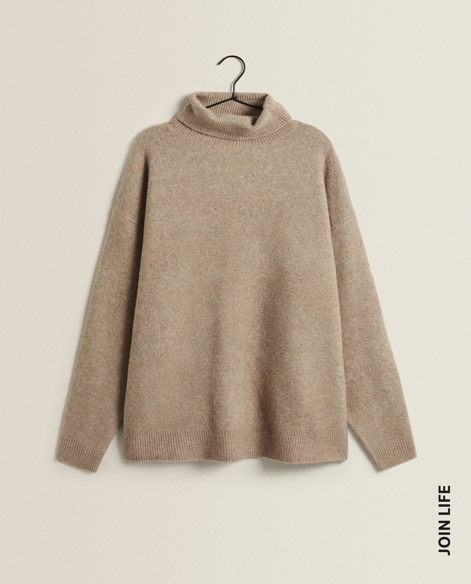 oversized knit sweater zara