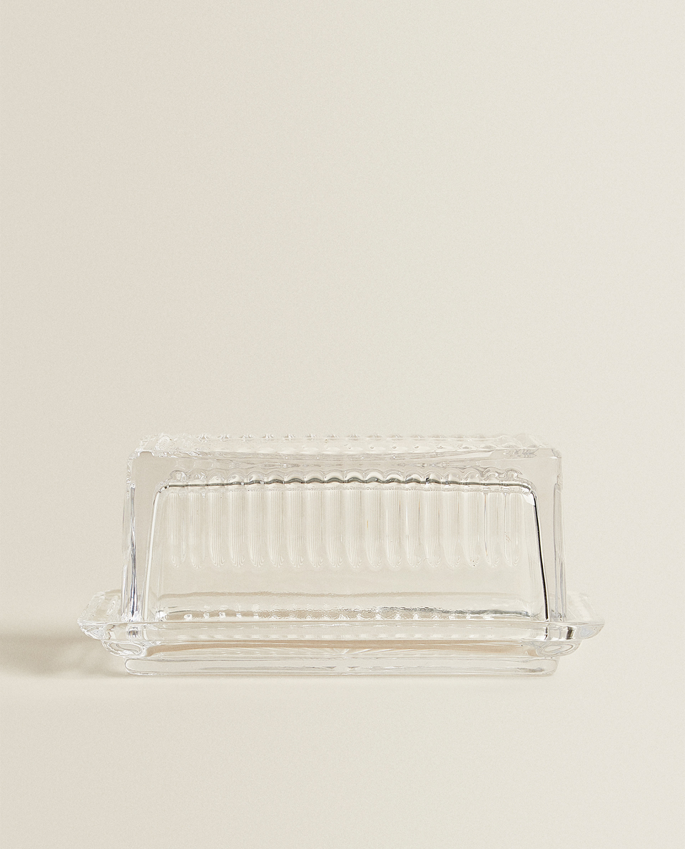 GLASS BUTTER DISH - | Zara Home Россия 
