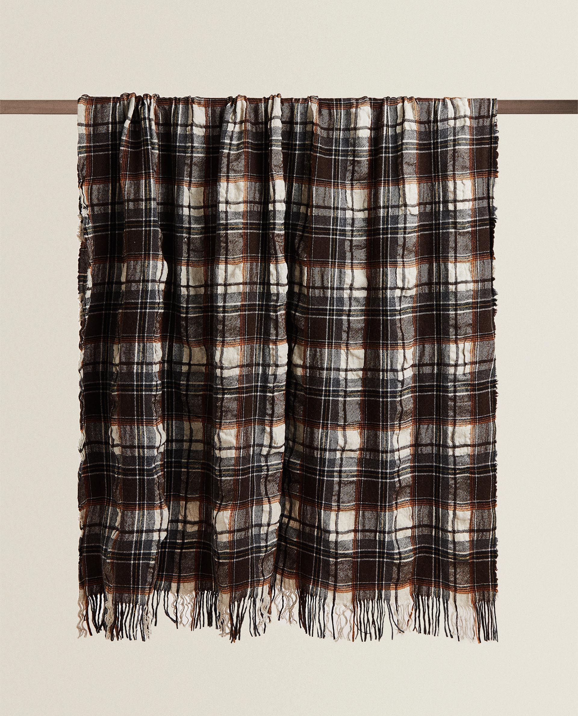 Coperta A Quadri Di Lana E Lino Plaid Camera Zara Home Italia