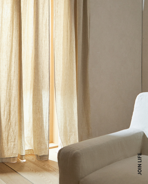 Natural Linen Curtain Living Room, Curtains For Living Room