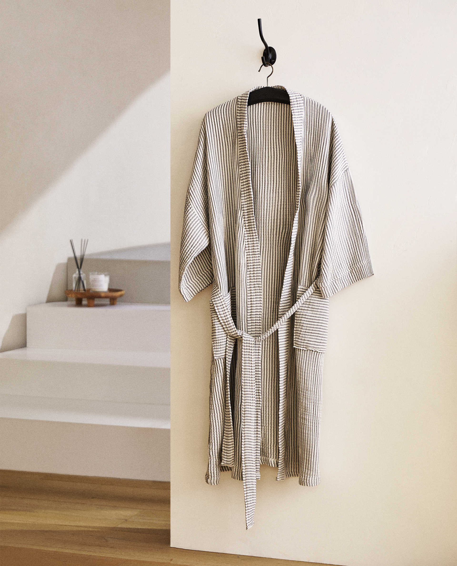 zara home bathrobe