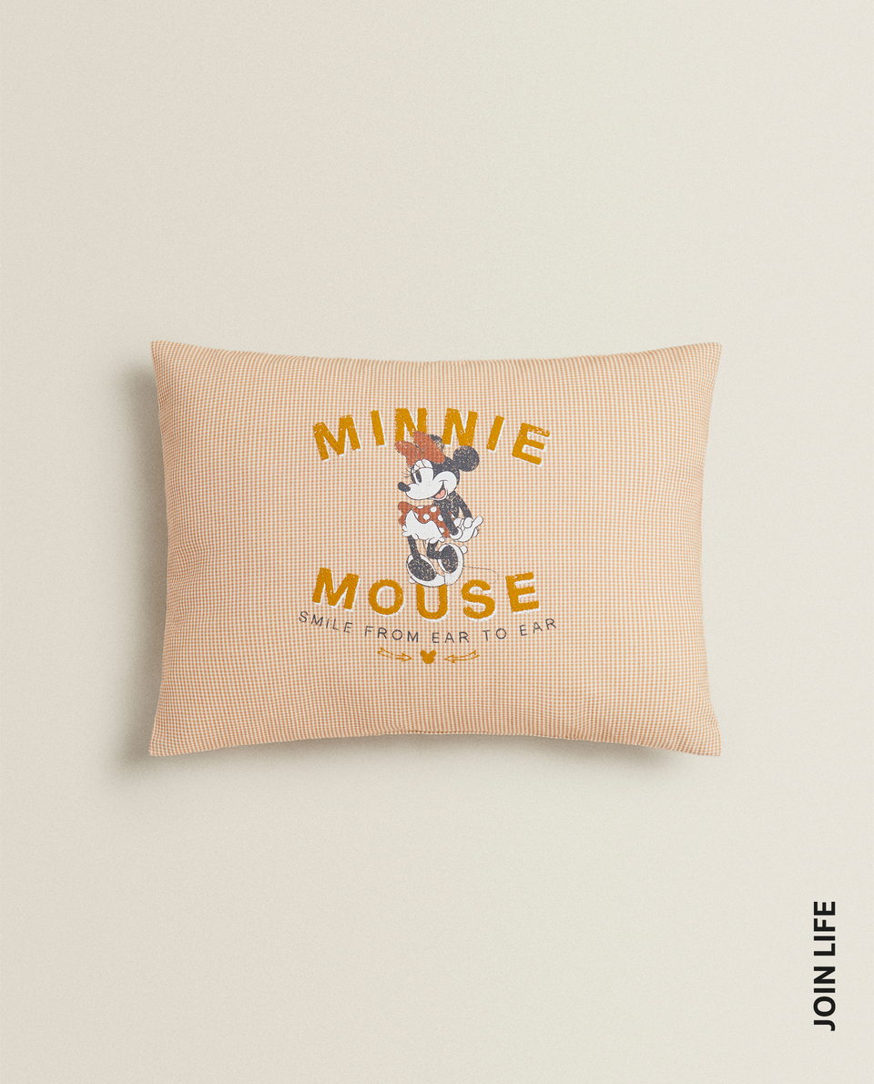 Poszewka Na Poduszke Dekoracyjna Z Motywem Myszki Minnie Poduszki Dekoracyjne Sypialnia Dzieci Zara Home Polska Poland