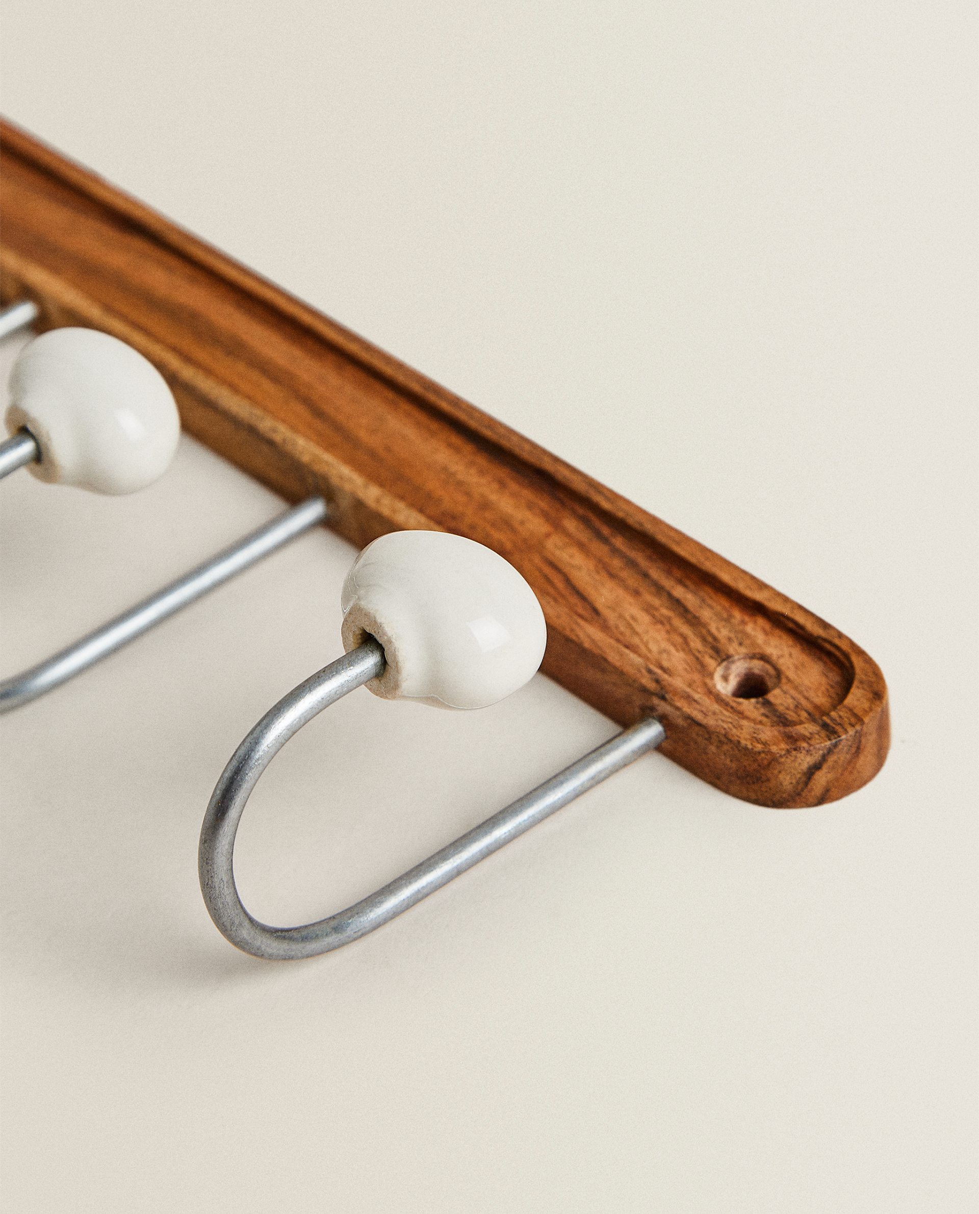 wood and metal coat hooks