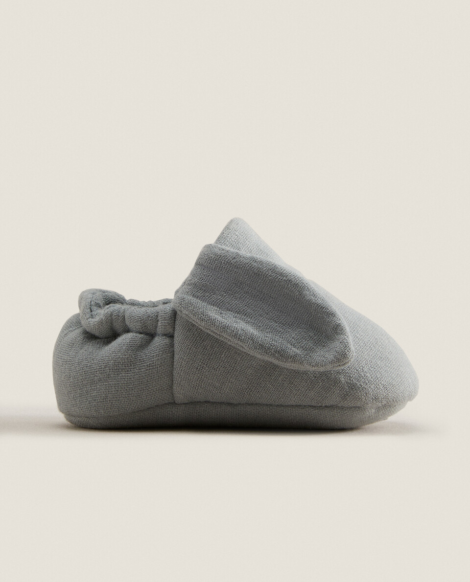Ecologically grown cotton bunny booties