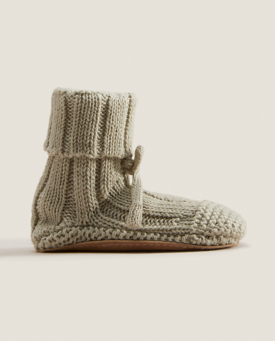 Knit booties