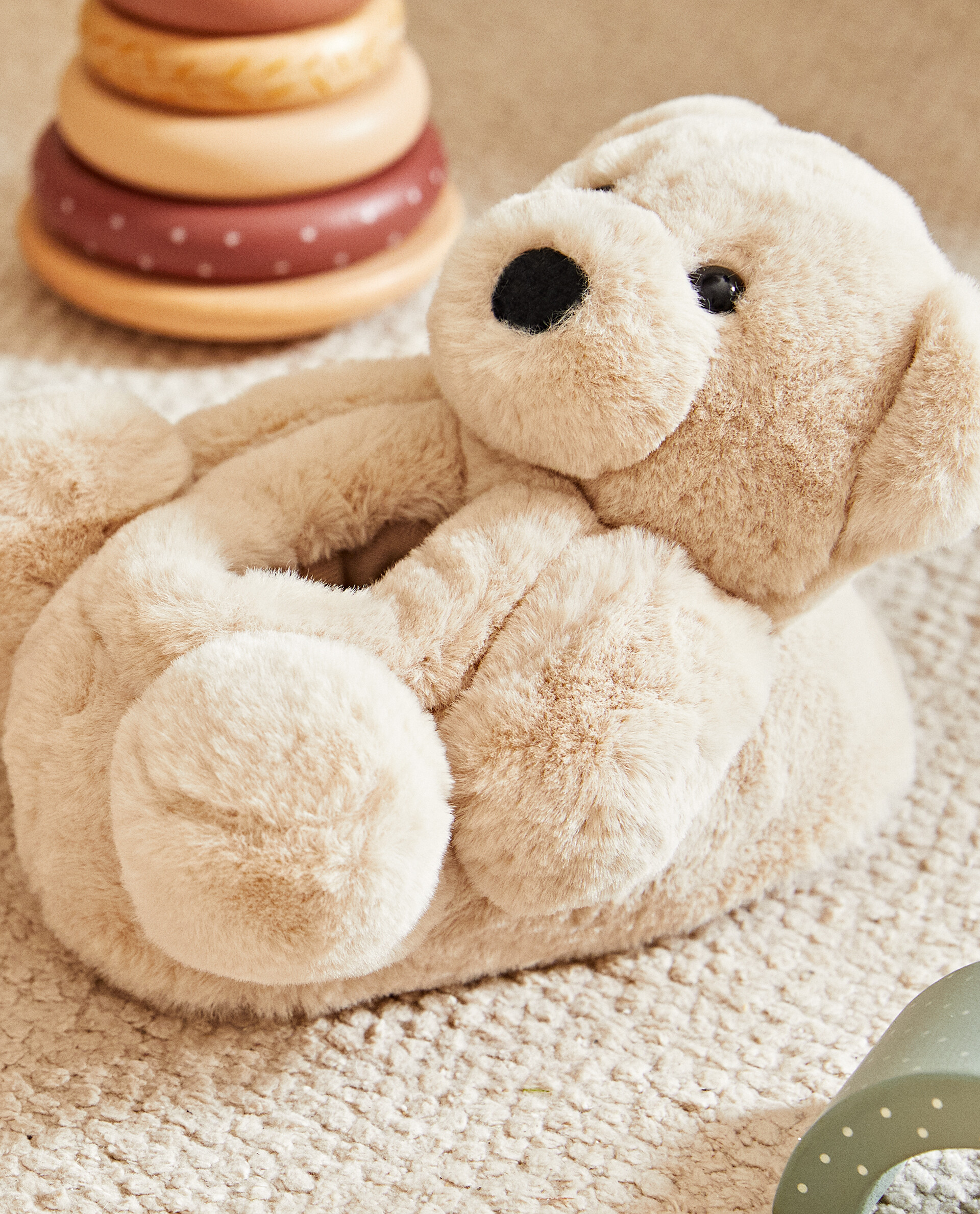 lemonade snuggle bear slippers